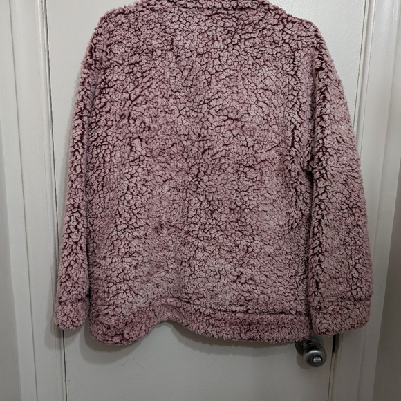 Oversized sherpa sweater jacket full zip - Picture 3 of 4